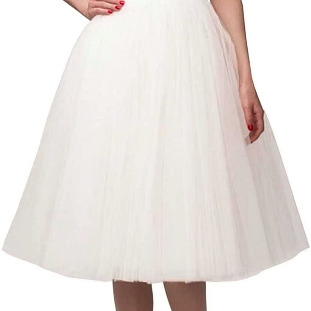 A Line Tulle Party Skirt